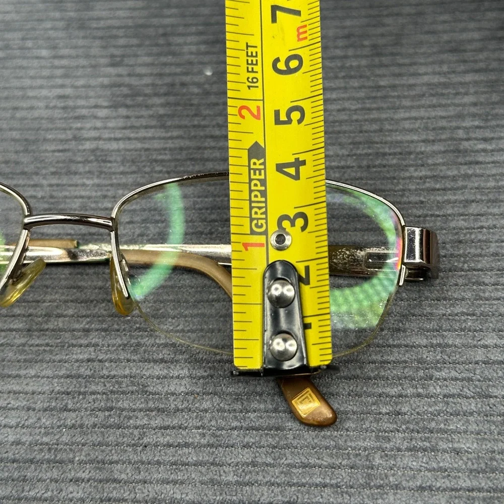 Liz Claiborne L611 Bronze Gold Textured Temple Y2K Eyeglasses Frames 54-17-135